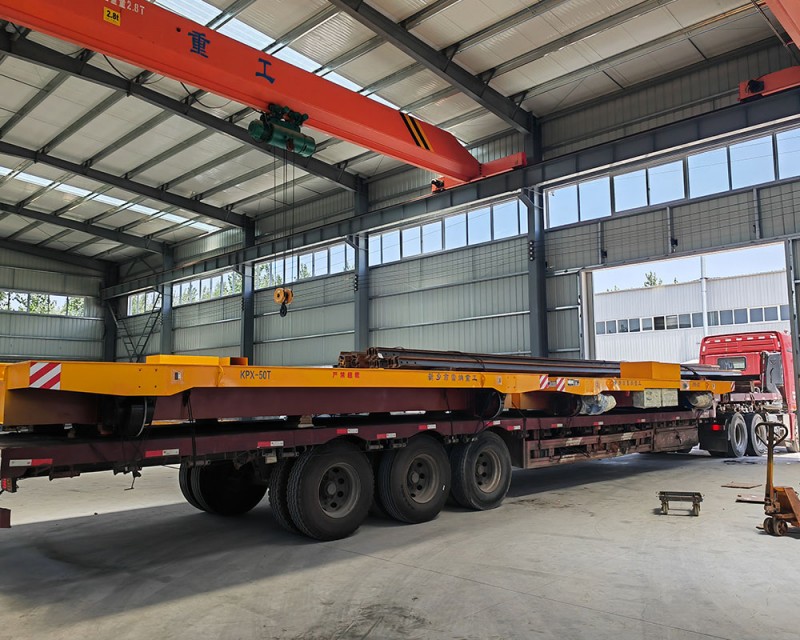 50 Tons Rail Transfer Cart Leverans Scene