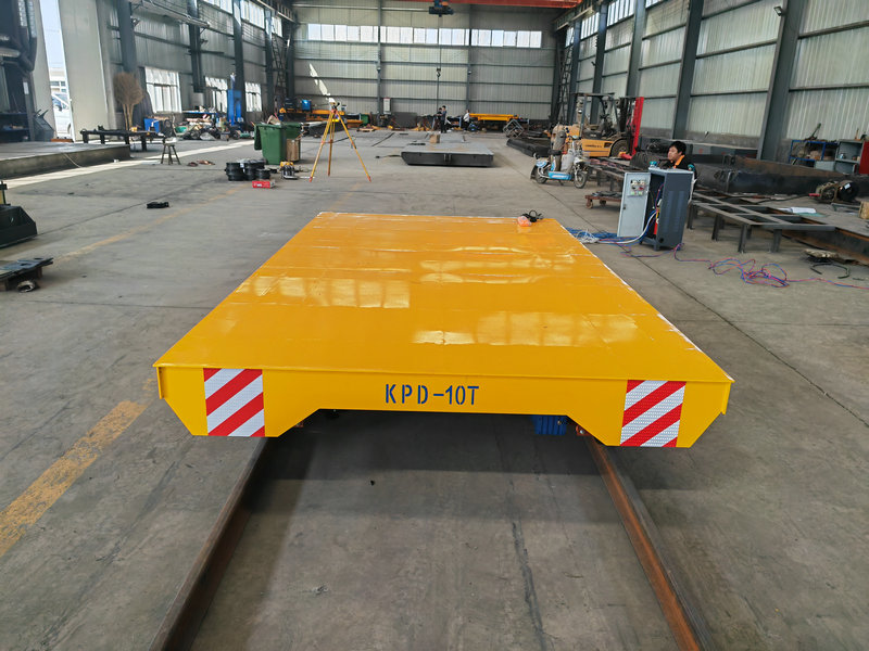 Industriell transportlösning Low Voltage Rail Transfer Trolley