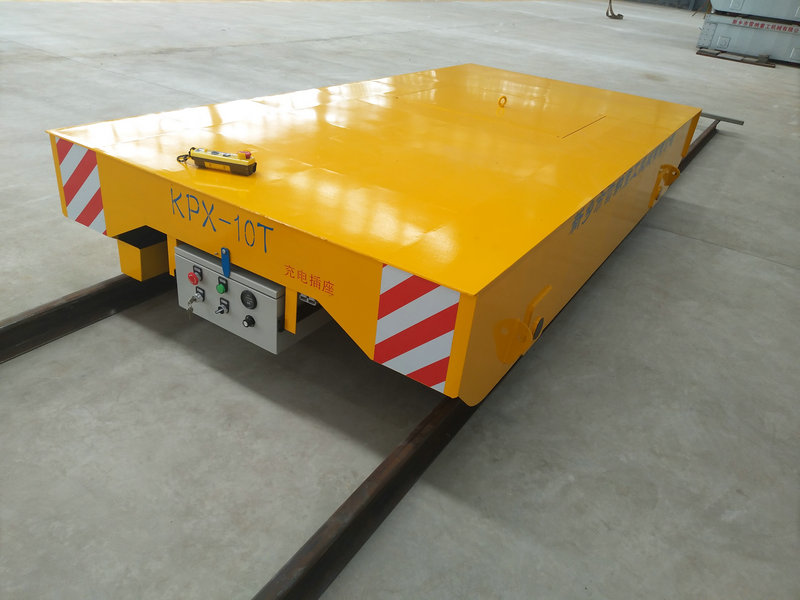 Industriell 10 Ton Motoriserad Järnvägsöverföring Trolley Cart