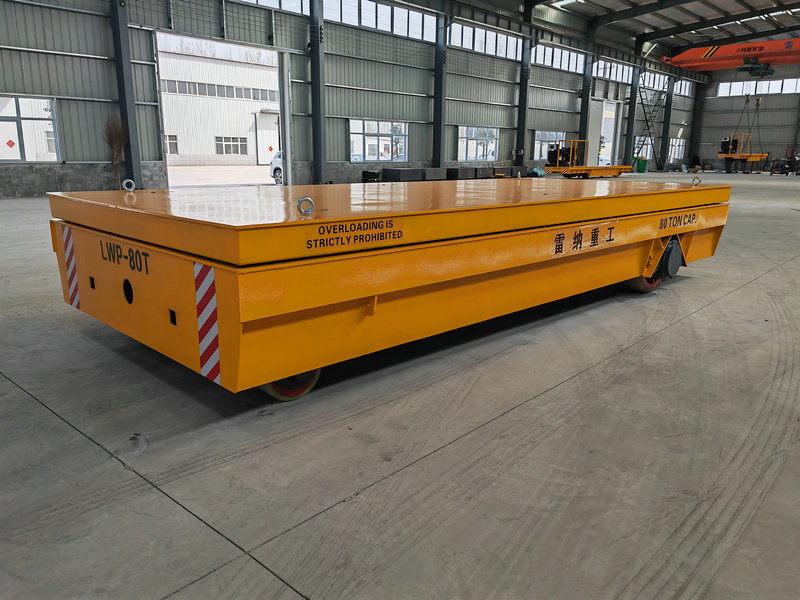 80 Tons Heavy Duty Hydraulisk Lyft Trackless Cart