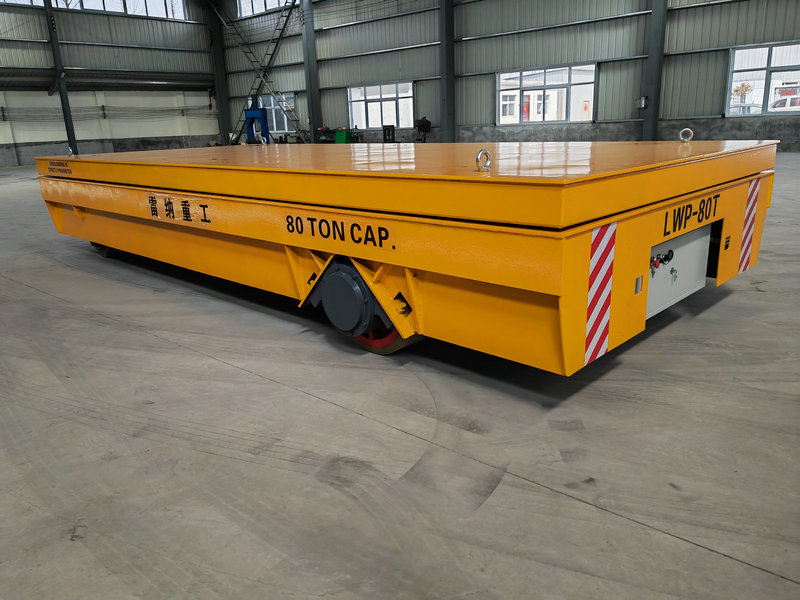 80 Tons Heavy Duty Hydraulisk Lyft Trackless Cart