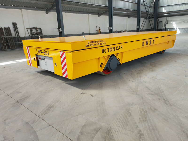 80 Tons Heavy Duty Hydraulisk Lyft Trackless Cart