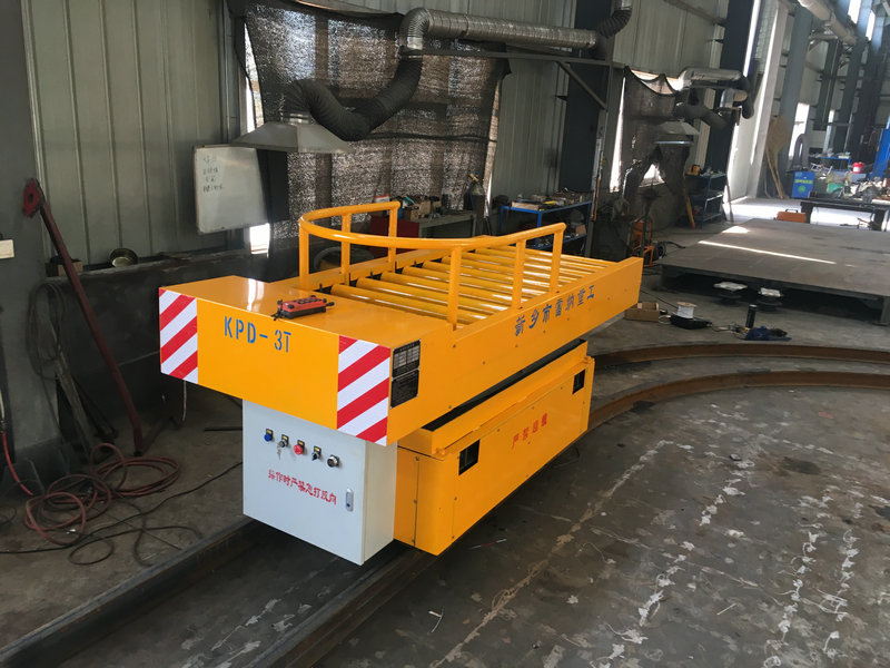 3T Rail vänder elektrisk platt vagn med hiss