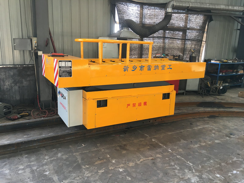 3T Rail vänder elektrisk platt vagn med hiss
