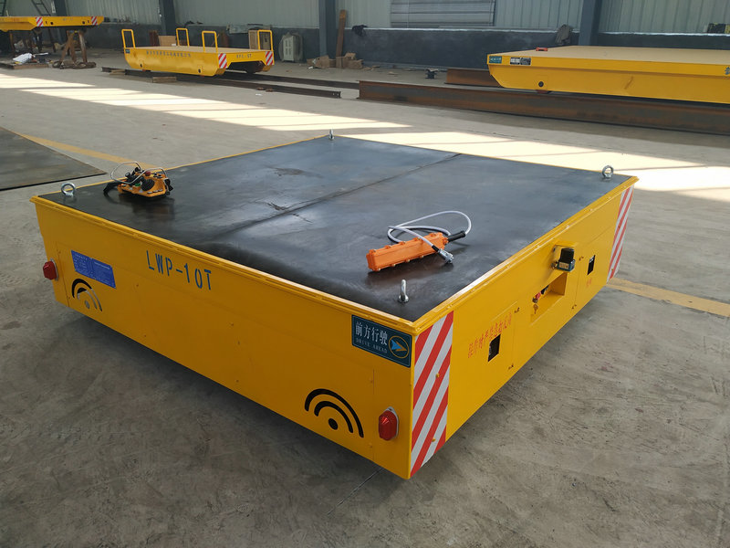 10 Tons Intelligent Trackless Transfer Cart För Tillverkningsindustrin