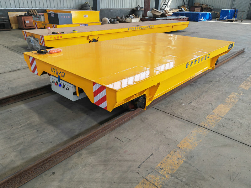 Industriell transportlösning Low Voltage Rail Transfer Trolley